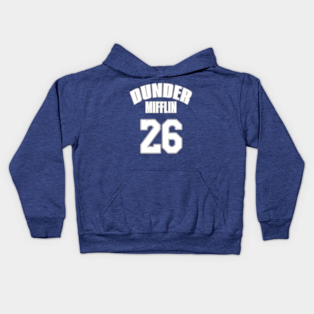 Stanley Hudson Jersey 26 Kids Hoodie by ParaholiX